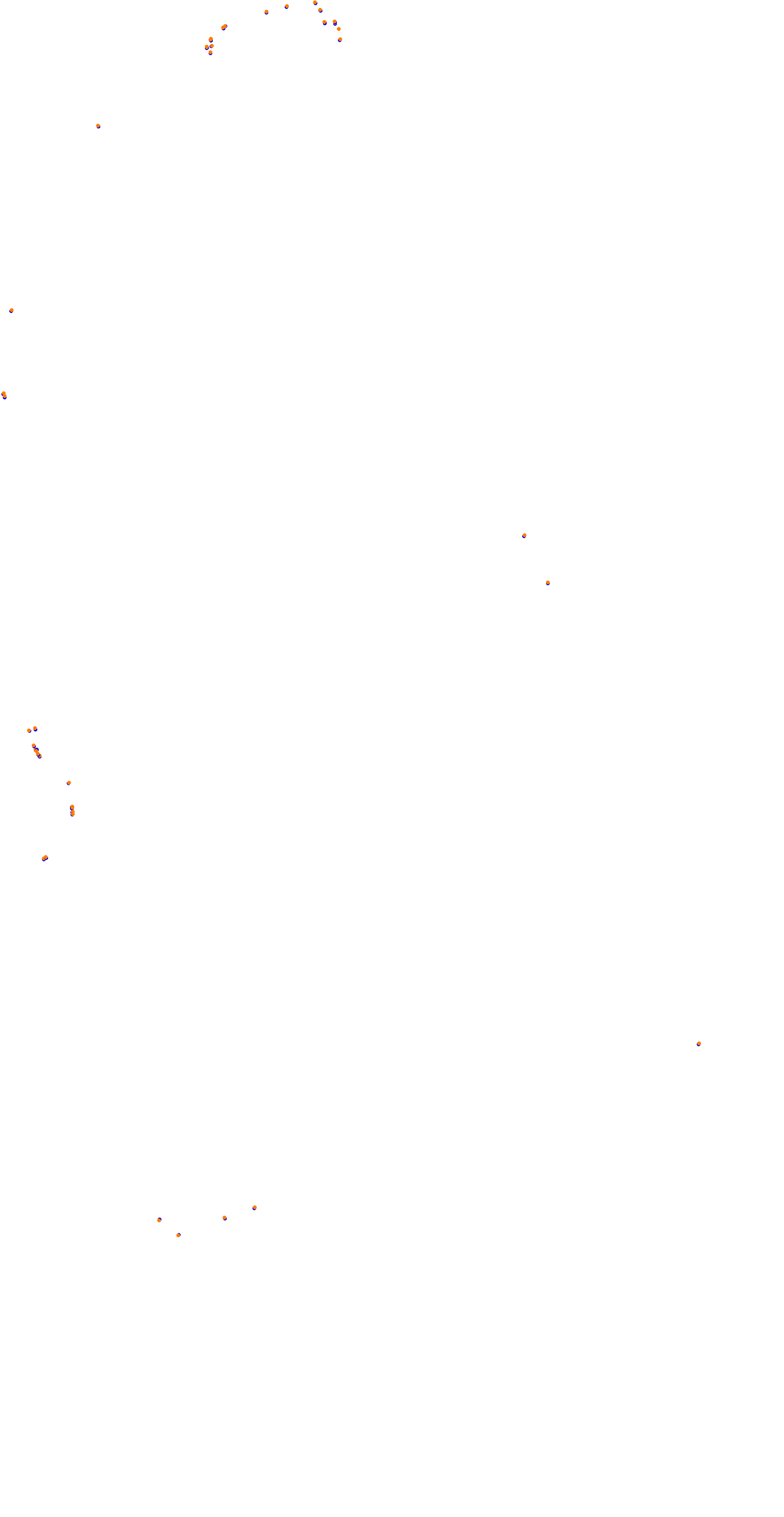 Circuit de la Sarthe (Le Mans) Night collisions