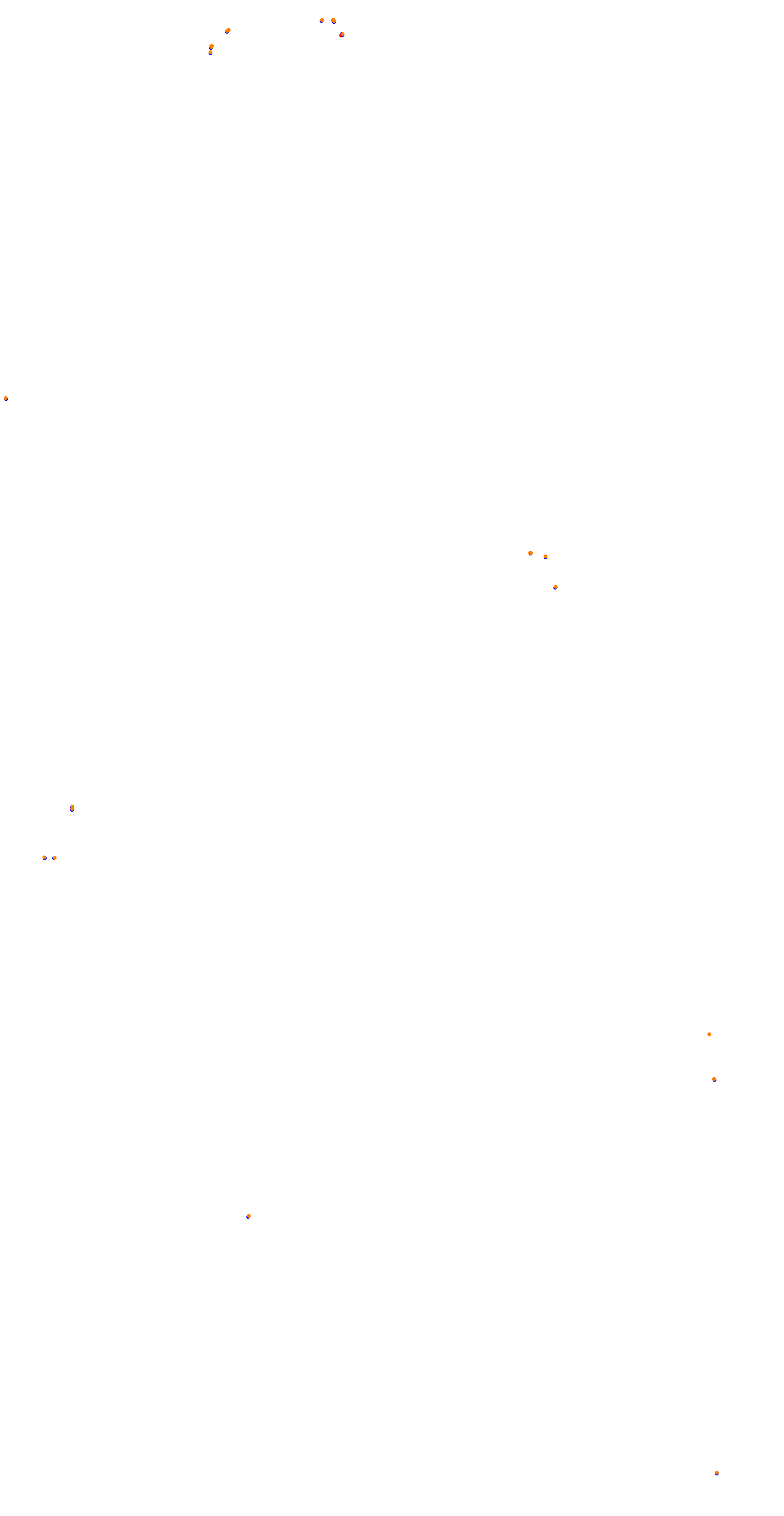 Circuit de la Sarthe (Le Mans) Night collisions