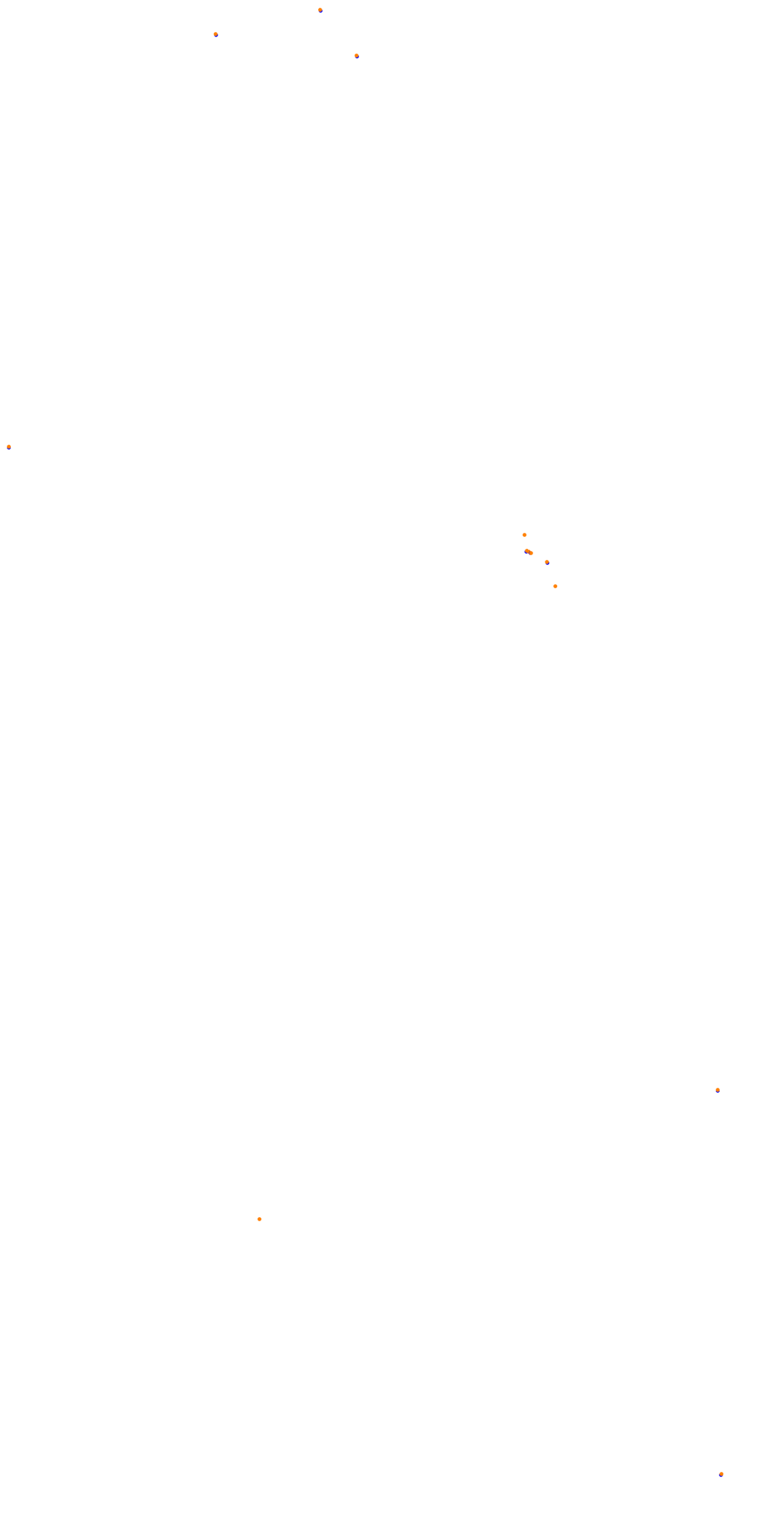 Circuit de la Sarthe (Le Mans) Night collisions