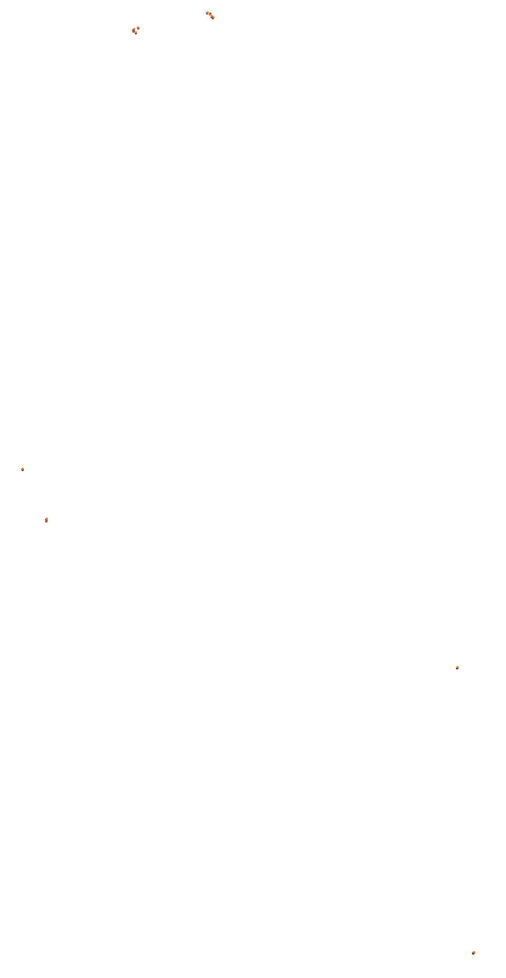 Circuit de la Sarthe (Le Mans) Night collisions