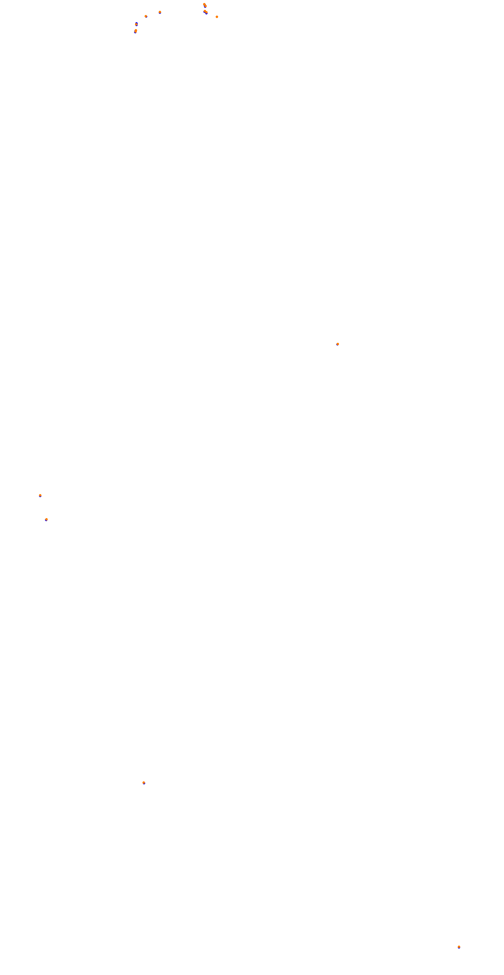 Circuit de la Sarthe (Le Mans) Night collisions