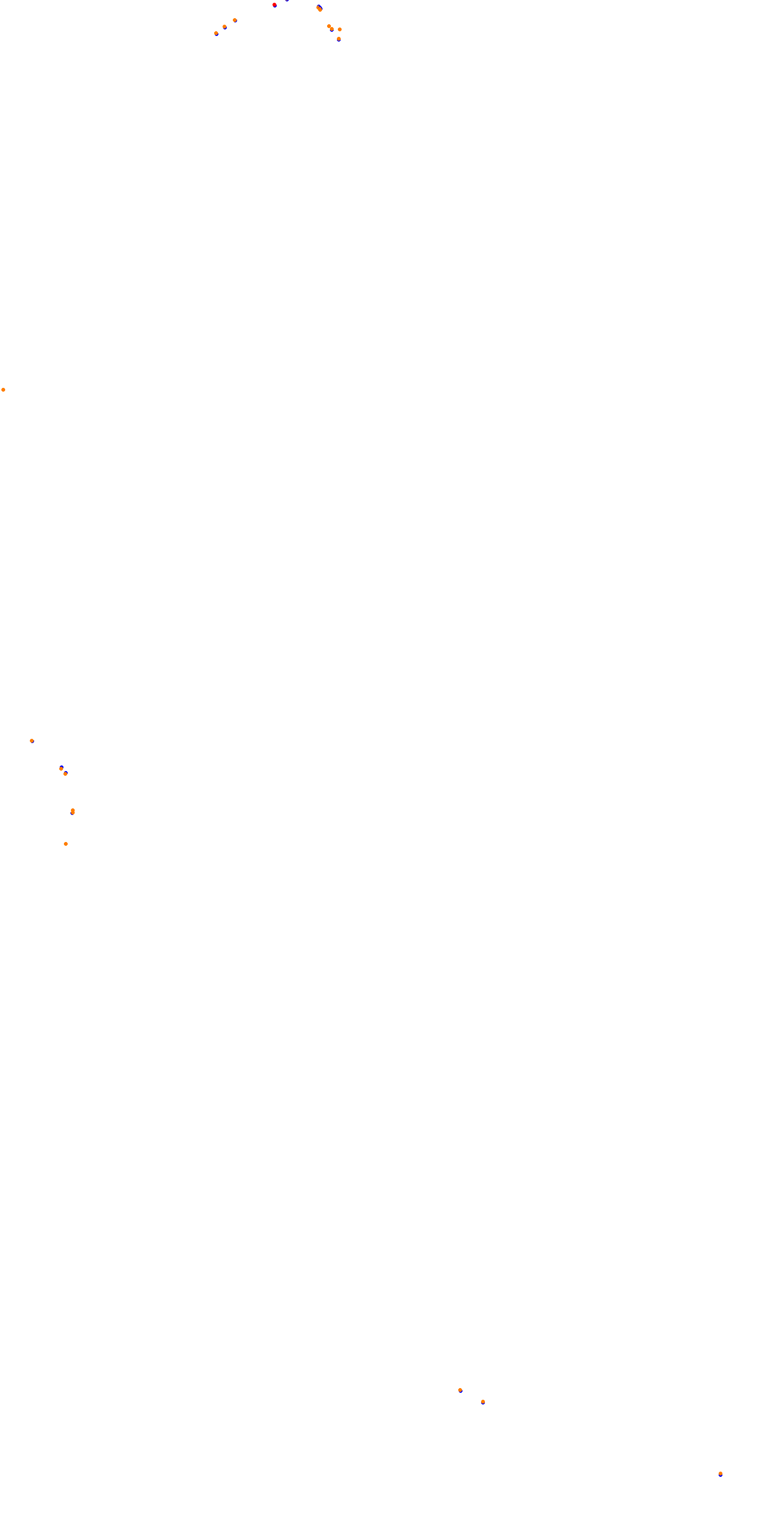 Circuit de la Sarthe (Le Mans) Night collisions