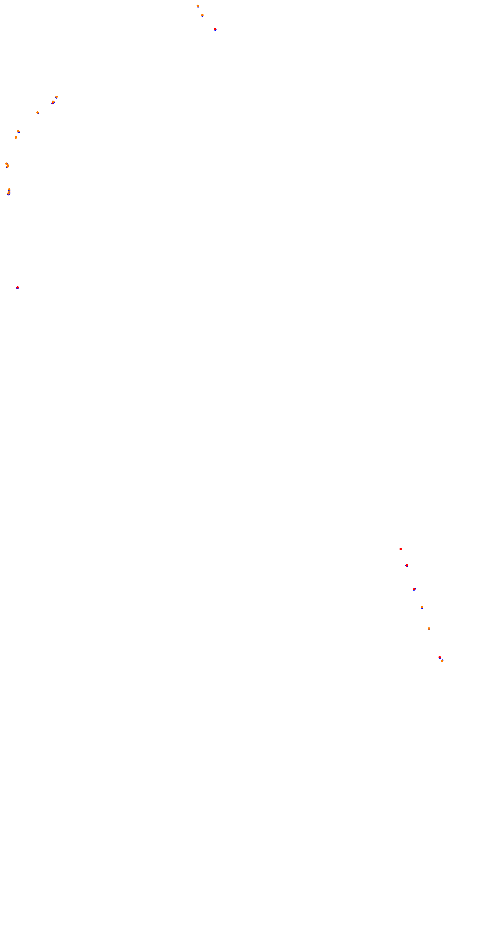 Circuit de la Sarthe (Le Mans) Night collisions